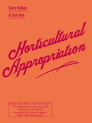 cover image of Horticultural Appropriation
